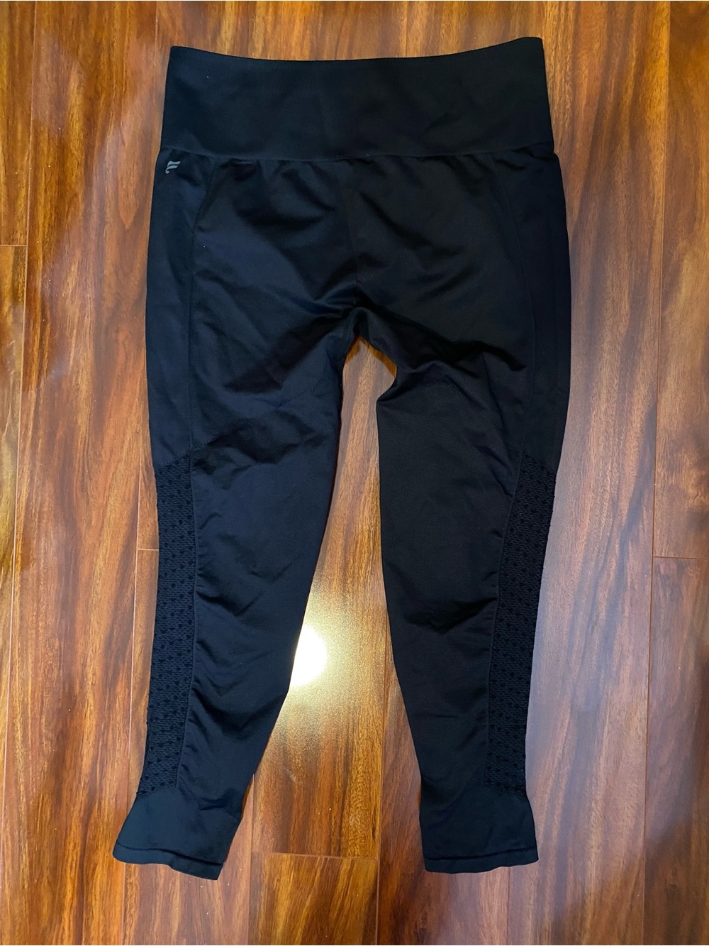 Fabletics Black High-Rise Mesh Panel Leggings
